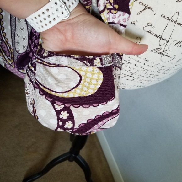 👜 EUC Thirty-One Retro Metro, Purple Hearts 👜 - Picture 4 of 8